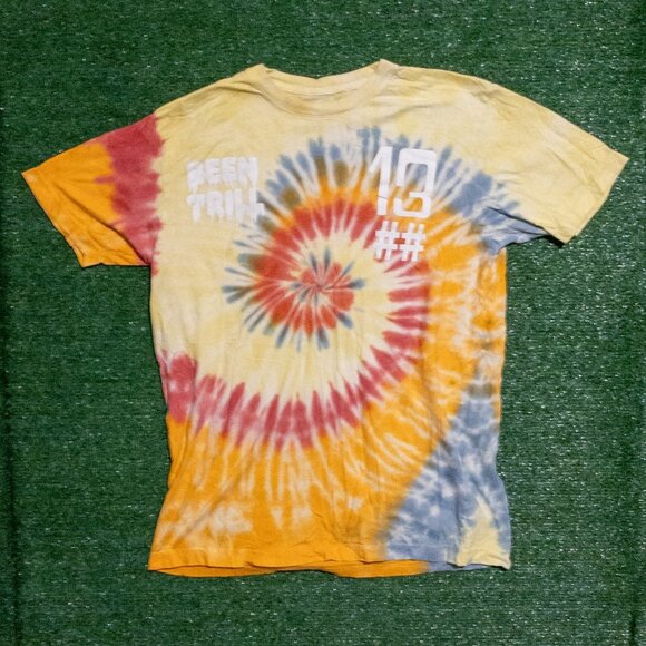 BEEN TRILL MALLRATZ TIE DYE MENS T SHIRT MULTICOLOR SHORT SLEEVE SIZE LARGE - Picture 1 of 9